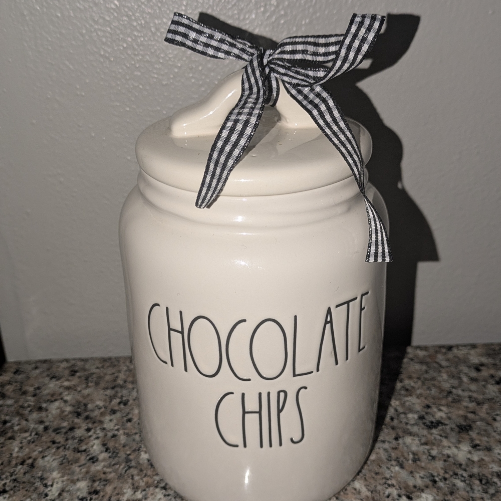 Rae Dunn Chocolate Chips Baby Canister. Farmhouse Decor